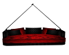 BLACK/RED SWING CHAIR
