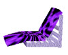 leopard chair purple