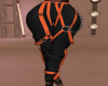 Pants Orange / black
