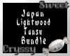 Japan Ltwood Tansu Bundl