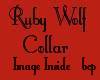 [F] Ruby Wolf Collar