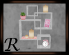 Wall Shelves Pink White