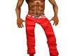 pantalone vaqueros rojos