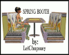 spring booth w/4 sitting