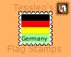 Germany flag stamp