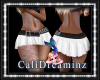 White & Black Belt Skirt