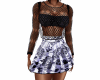 Skirt & mesh top