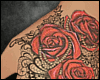 -A- Rose Hand Tattoo Red