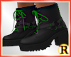Green Laced Boots