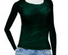 Green Cowl Sweater Fit