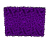 ambiant purple fur rug