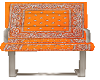 side chair orange