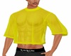 YELLOW SHEER HALF TEE