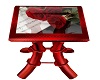Red Rose Side Table