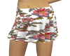Sexy Flowered Mini Skirt