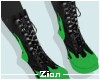 Flame Boots Green
