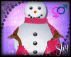 !PS Snowman Scarf  PINK