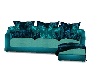 Teal Pool Corner Couch