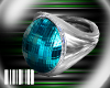 ☣Oval Stone Ring-Teal