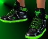 *Green Leather Sneakers