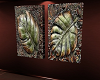 Wall-Art-3D leaf bronze
