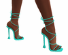 Maz turquoise strap heel