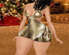 GOLD MINI DRESS RLL