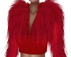 Faye-Ruby Red Fur Top