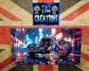 Neon Blue Bike Picture