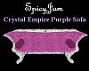 Crystal Empire Prpl Sofa