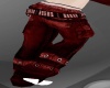 (RTM)Red jeans pants