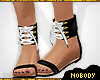 ! Laced Sandals Black