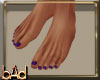 Dainty Feet Purple Toe