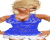 Royal Blue Lace top