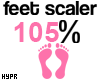 e 105% | Feet Scaler