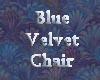 Blue Velvet Cozy Chair