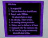 Club Rules - Purple