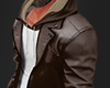 D brown hoody jacket