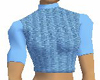 Blue Cableknit T Shirt