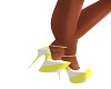 yellow stripes heels