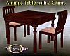 Antq Table for Two_Pink