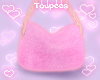 fluffy purse pink ♥