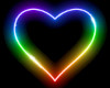 Neon Rainbow Heart