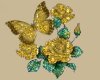 Gold Butterfly Rose