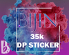 {B} 35k Dp sticker