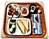 wooden meal tray