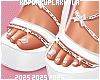 Ribbon White Heels