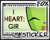 [F] I Heart GIR Stamp