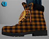 Gold Work Boots Plaid F