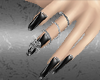 black lux nails